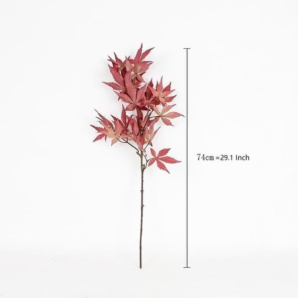 FloralGoods Artificial Red Maple Leaf Stem 29" Tall Bed Bath & Beyond
